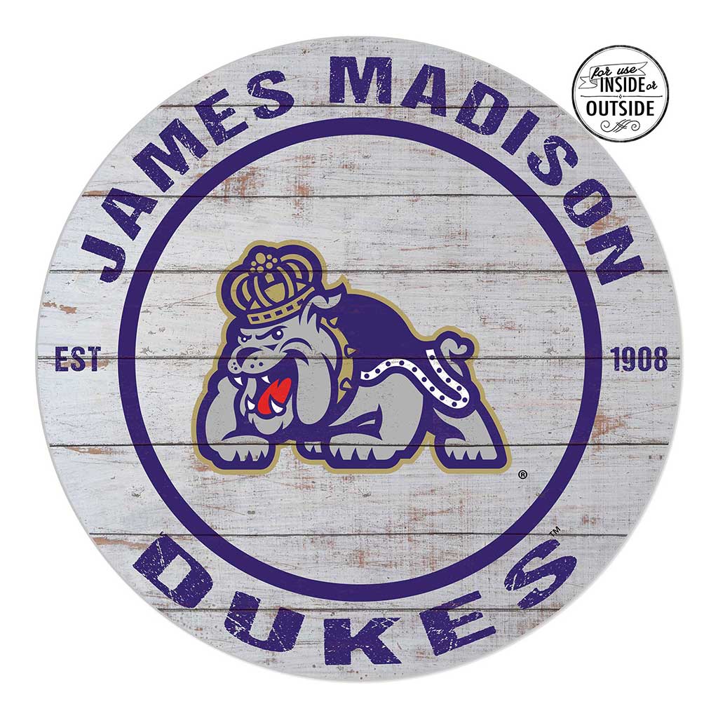 20x20 Indoor Outdoor Weathered Circle James Madison Dukes