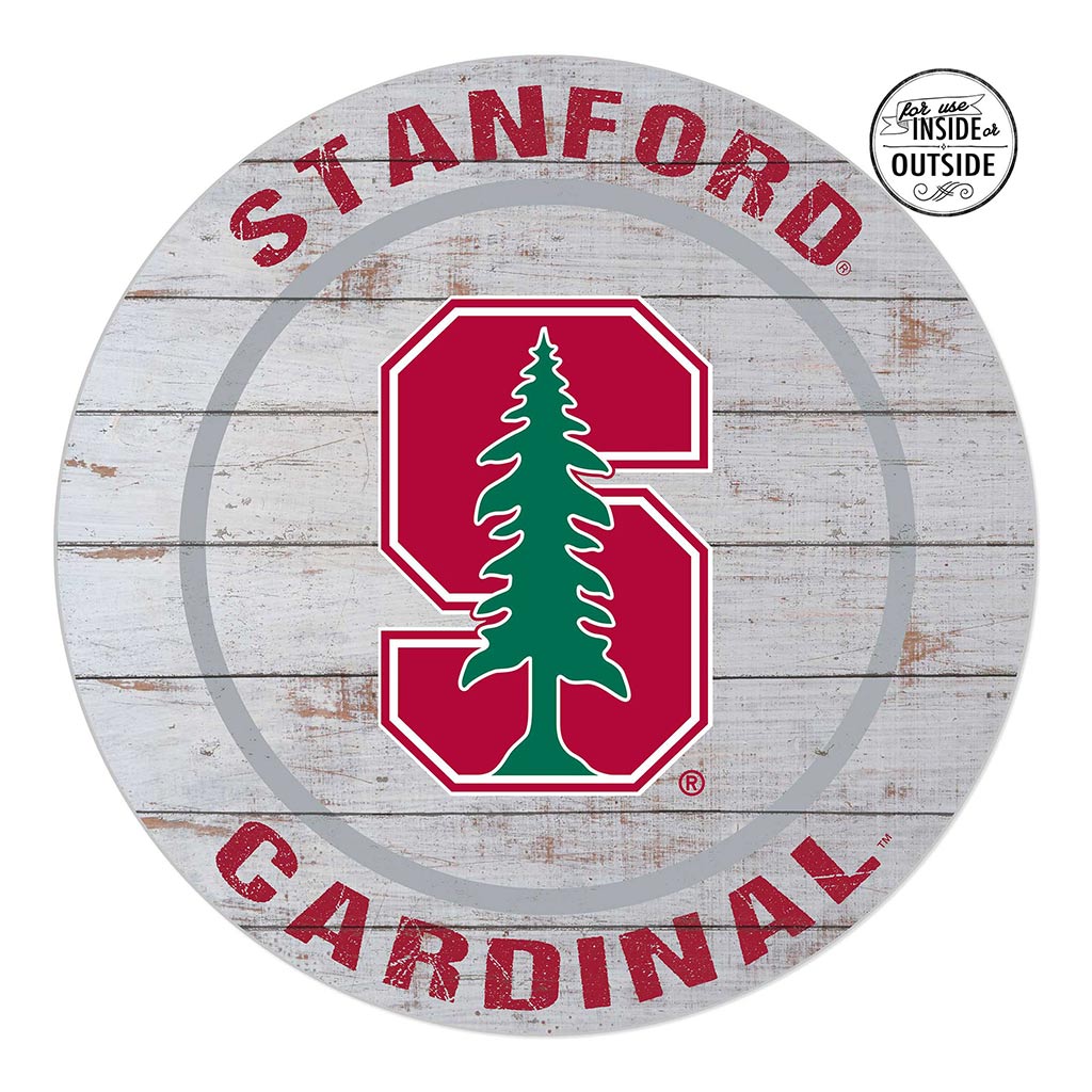 20x20 Indoor Outdoor Weathered Circle Stanford Cardinal color