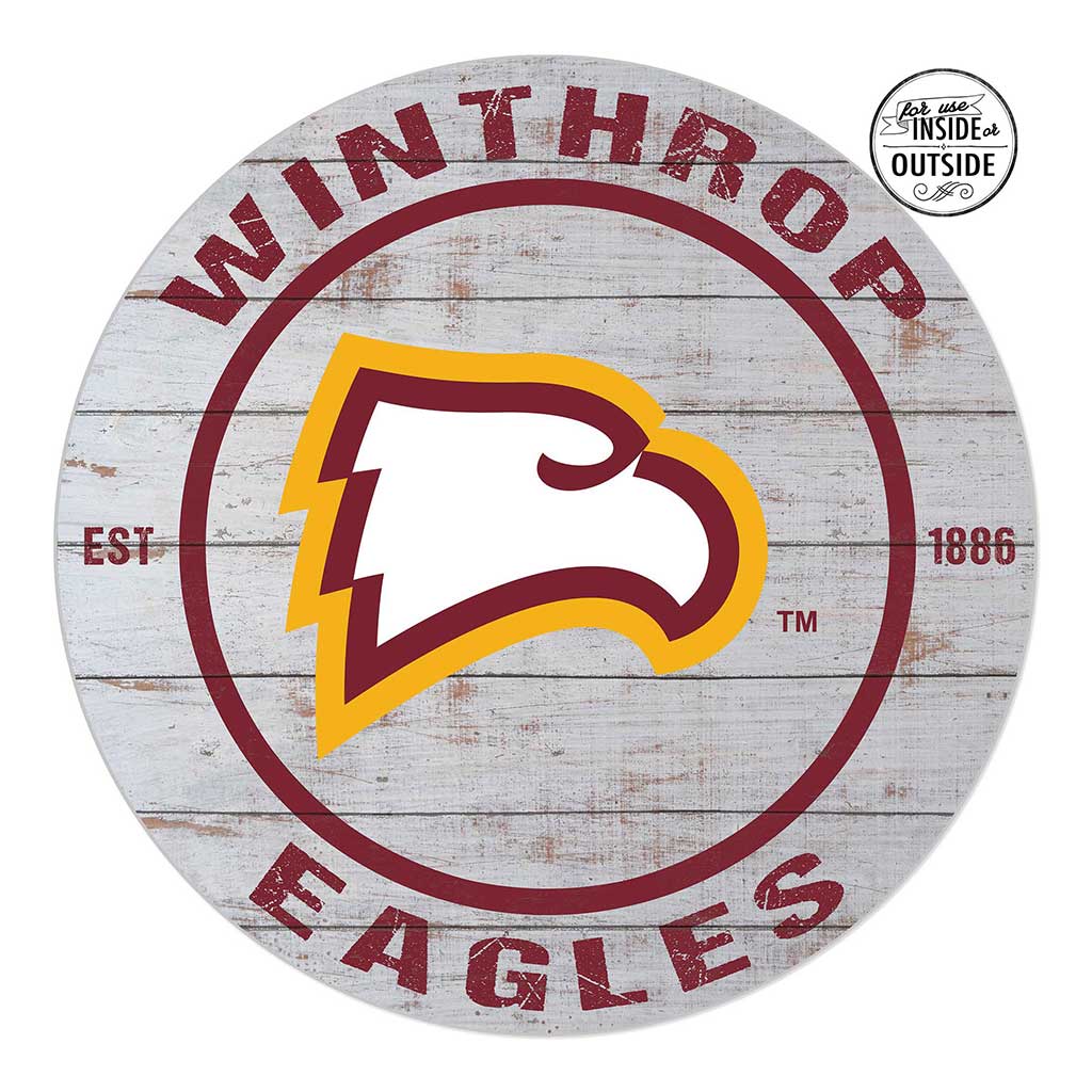 20x20 Indoor Outdoor Weathered Circle Winthrop Eagles