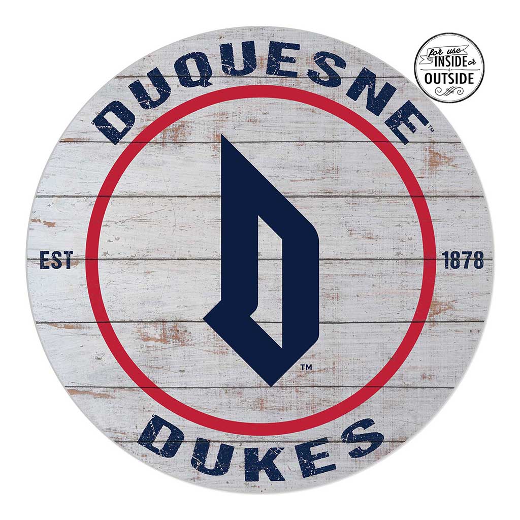 20x20 Indoor Outdoor Weathered Circle Duquesne Dukes