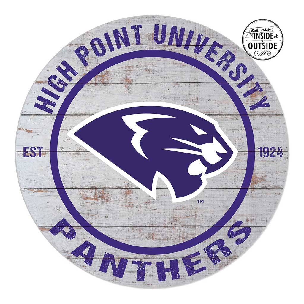 20x20 Indoor Outdoor Weathered Circle High Point Panthers