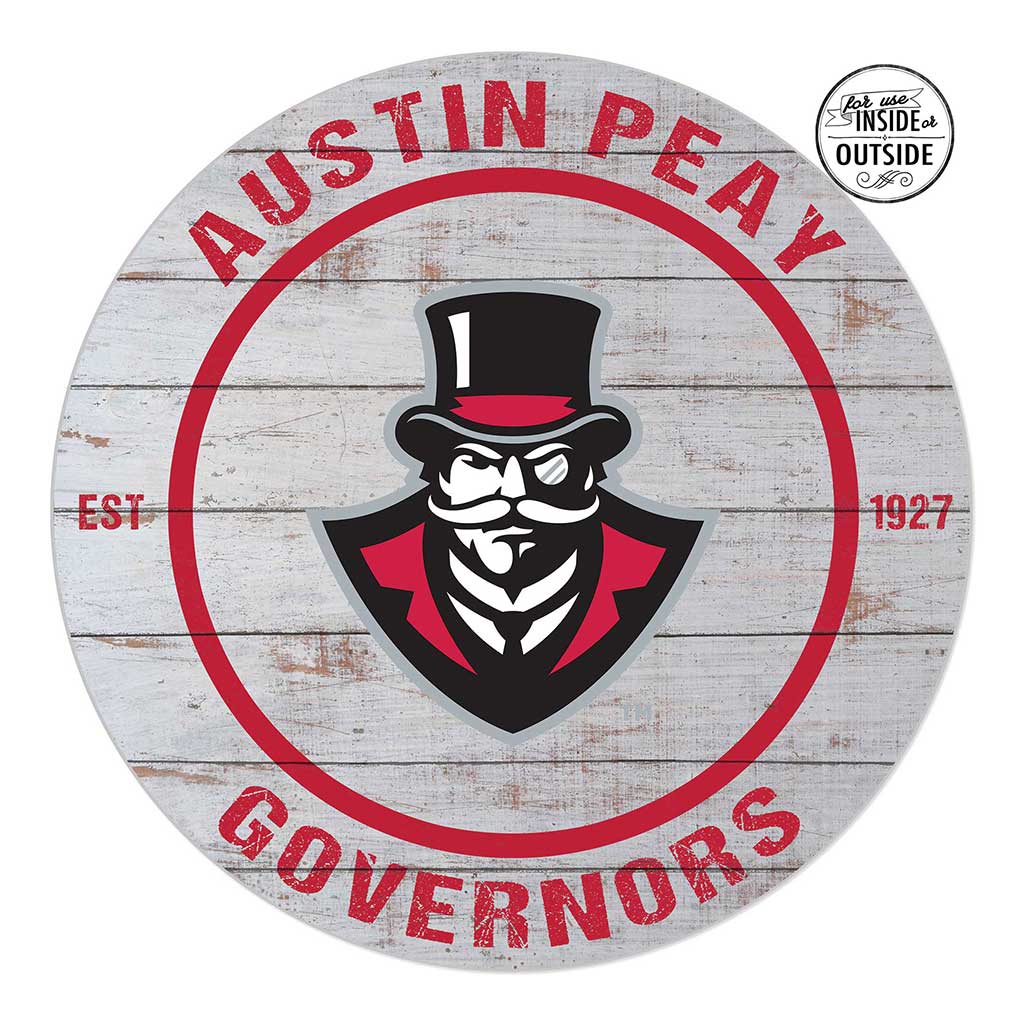 20x20 Indoor Outdoor Weathered Circle Austin Peay Governors