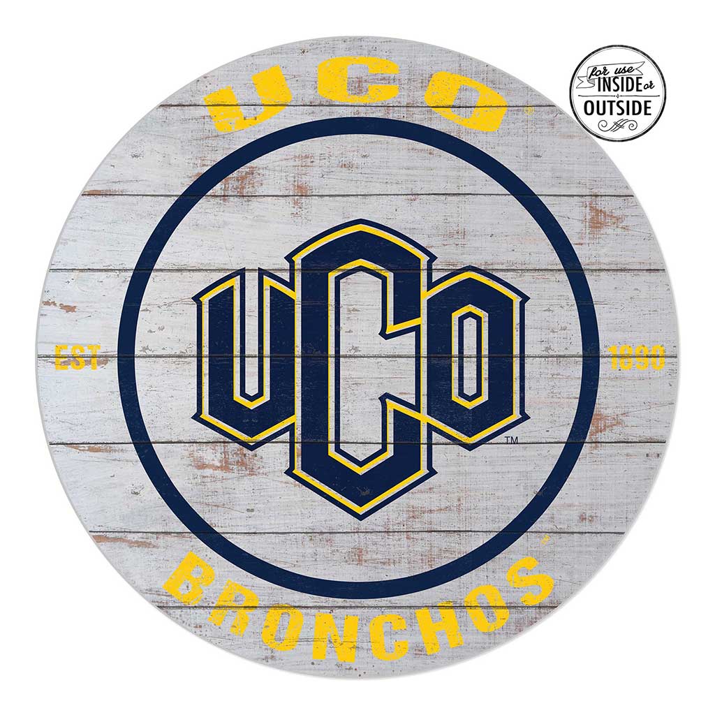 20x20 Indoor Outdoor Weathered Circle Central Oklahoma BRONCHOS
