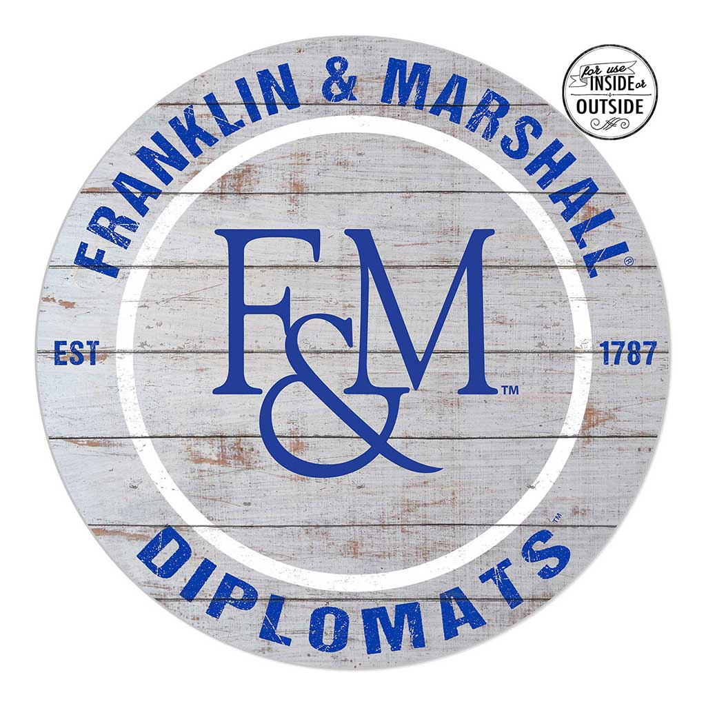 20x20 Indoor Outdoor Weathered Circle Franklin & Marshall College DIPLOMATS