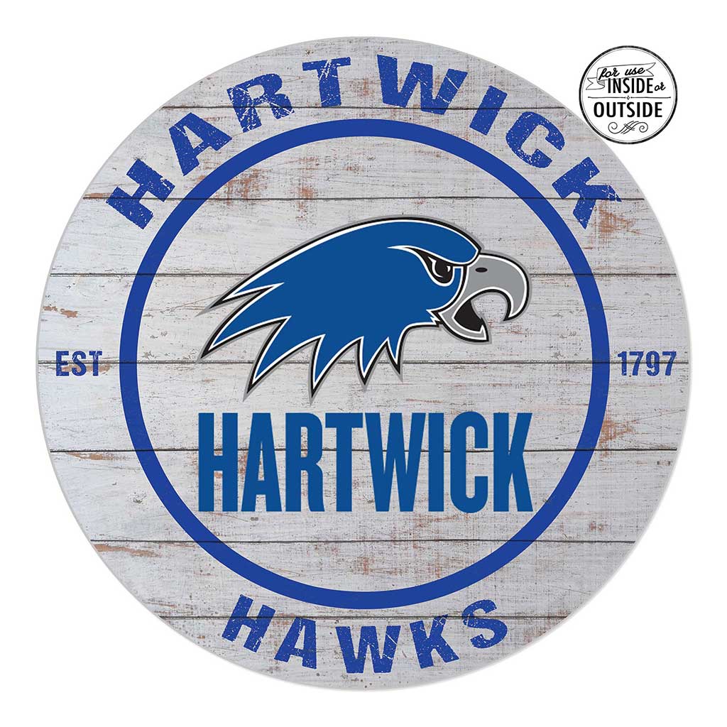 20x20 Indoor Outdoor Weathered Circle Hartwick College HAWKS