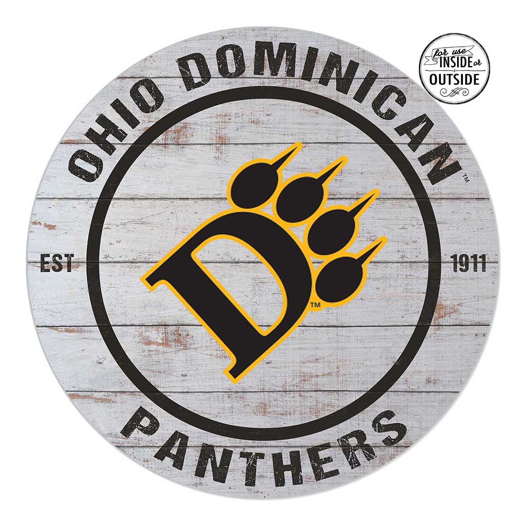 20x20 Indoor Outdoor Weathered Circle Ohio Dominican University Panthers