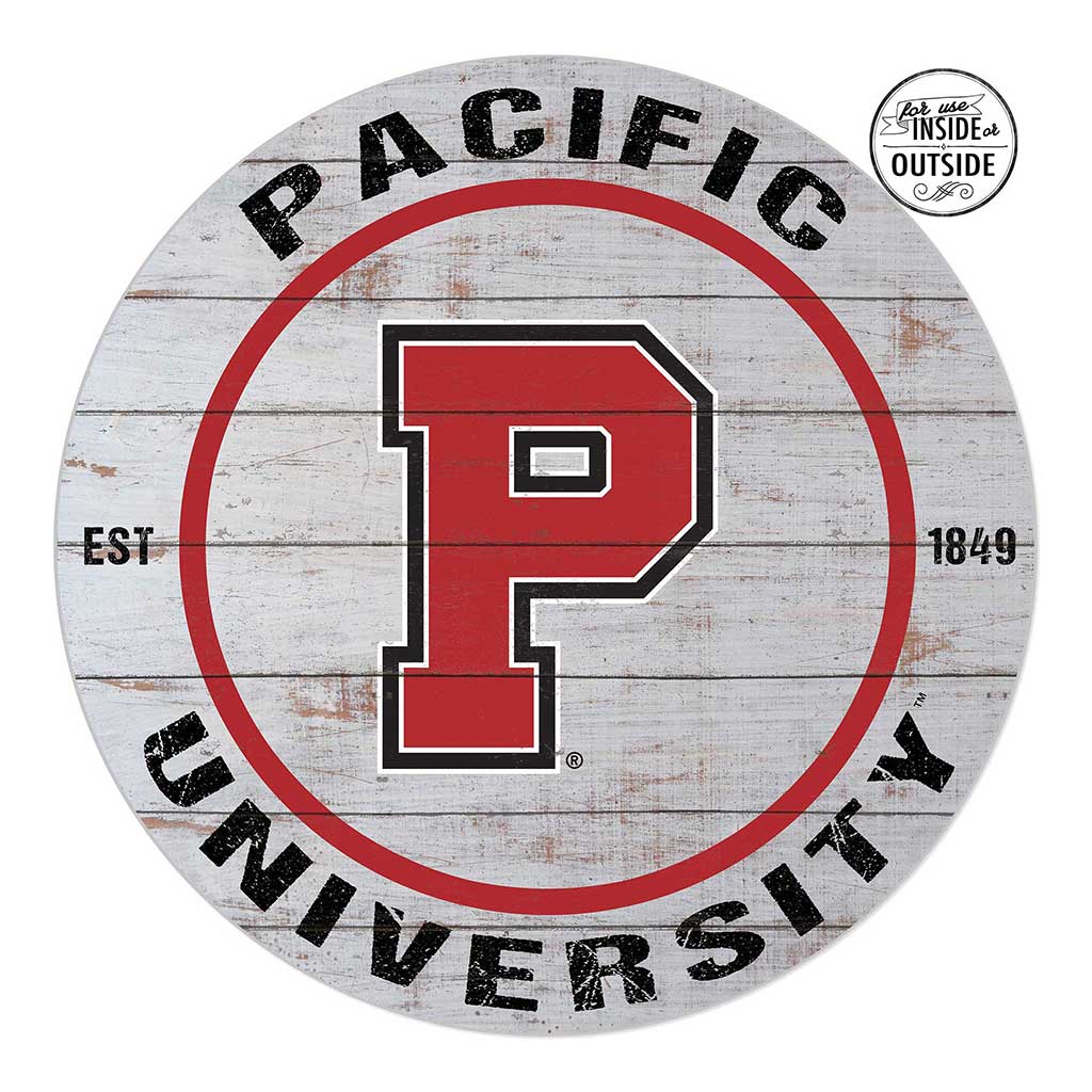 20x20 Indoor Outdoor Weathered Circle Pacific University Boxers