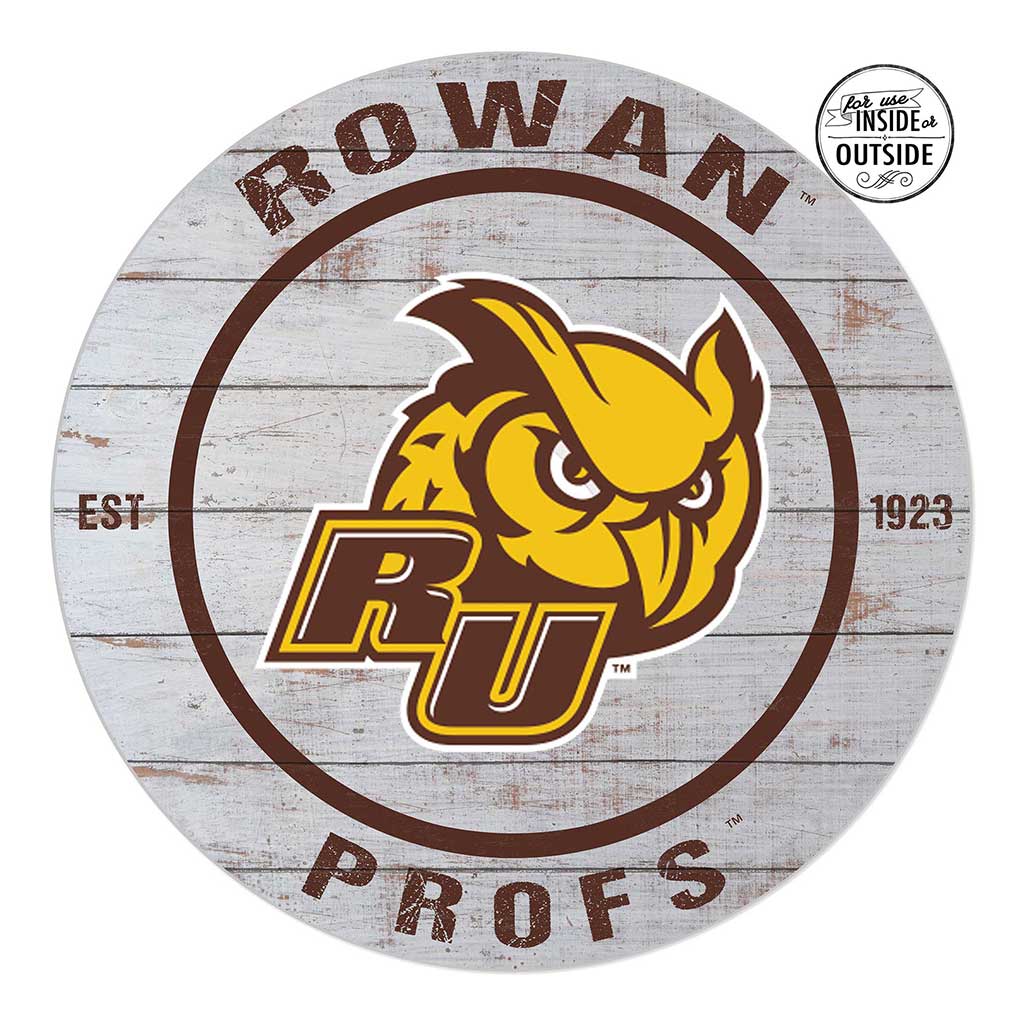 20x20 Indoor Outdoor Weathered Circle Rowan University Profs