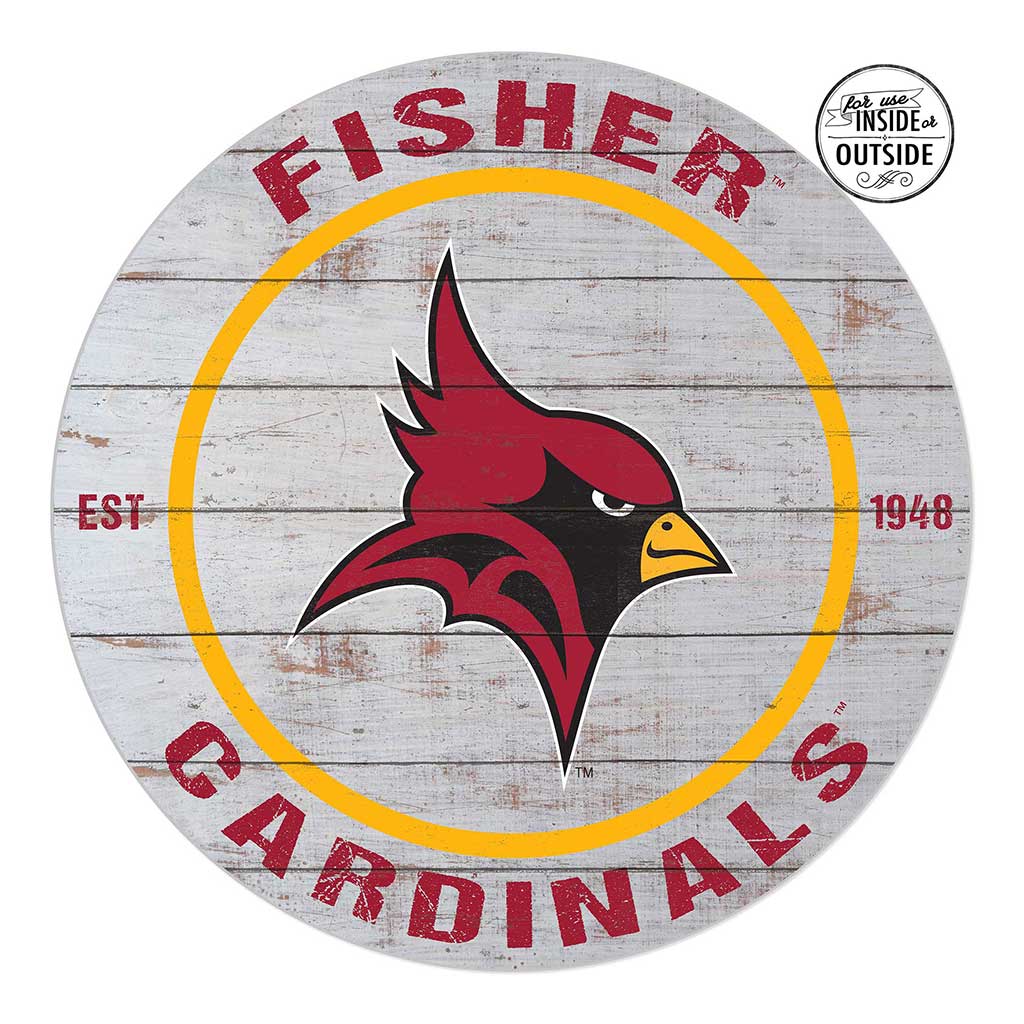 20x20 Indoor Outdoor Weathered Circle St. John Fisher College Cardinals