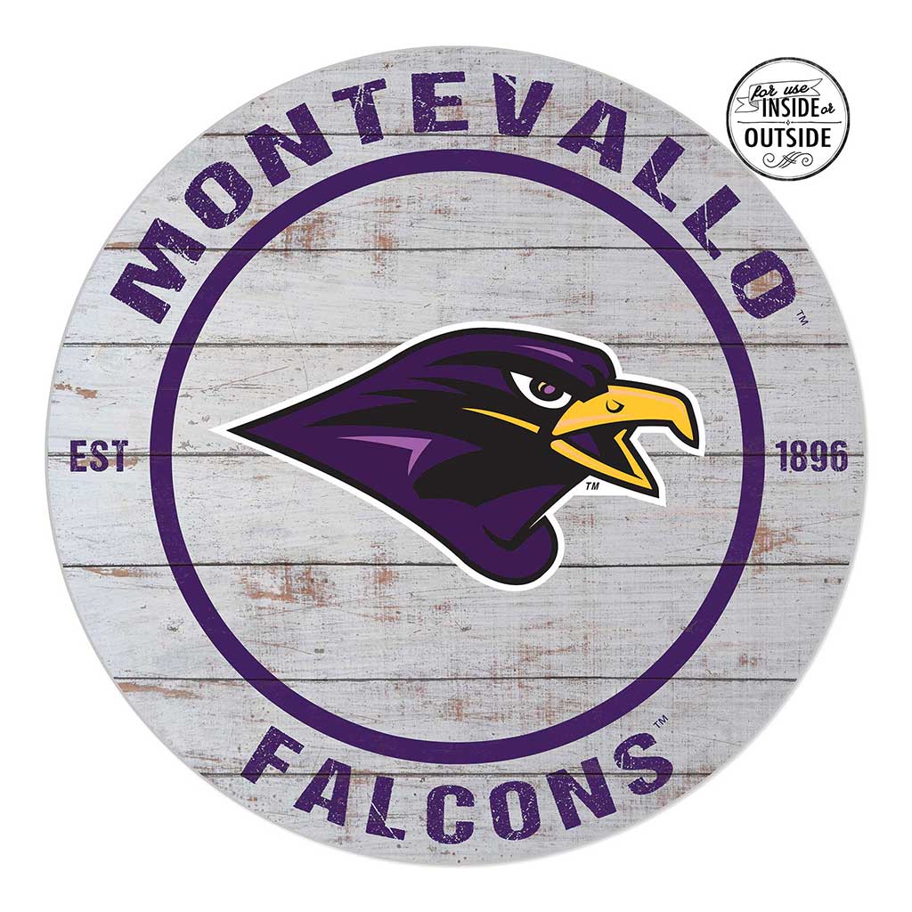 20x20 Indoor Outdoor Weathered Circle University of Montevallo Falcons