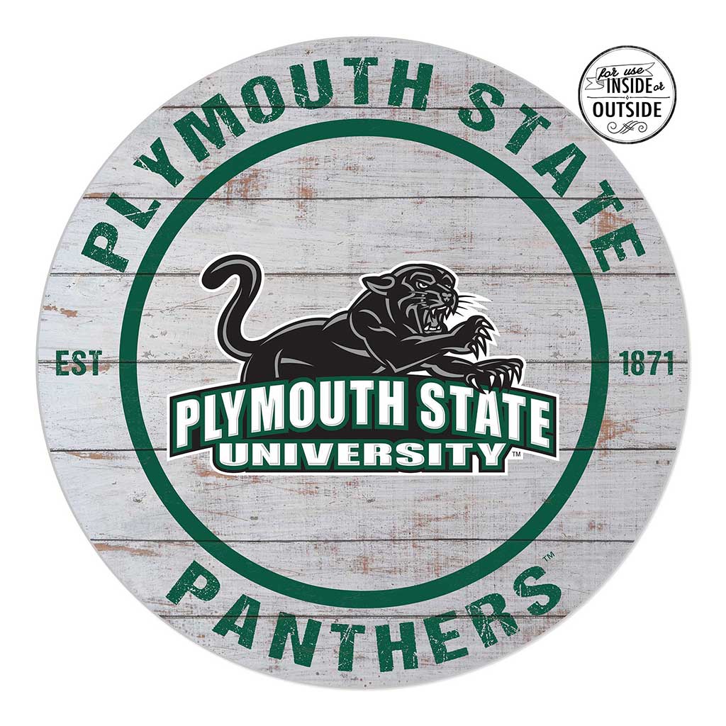 20x20 Indoor Outdoor Weathered Circle Plymouth State University Panthers