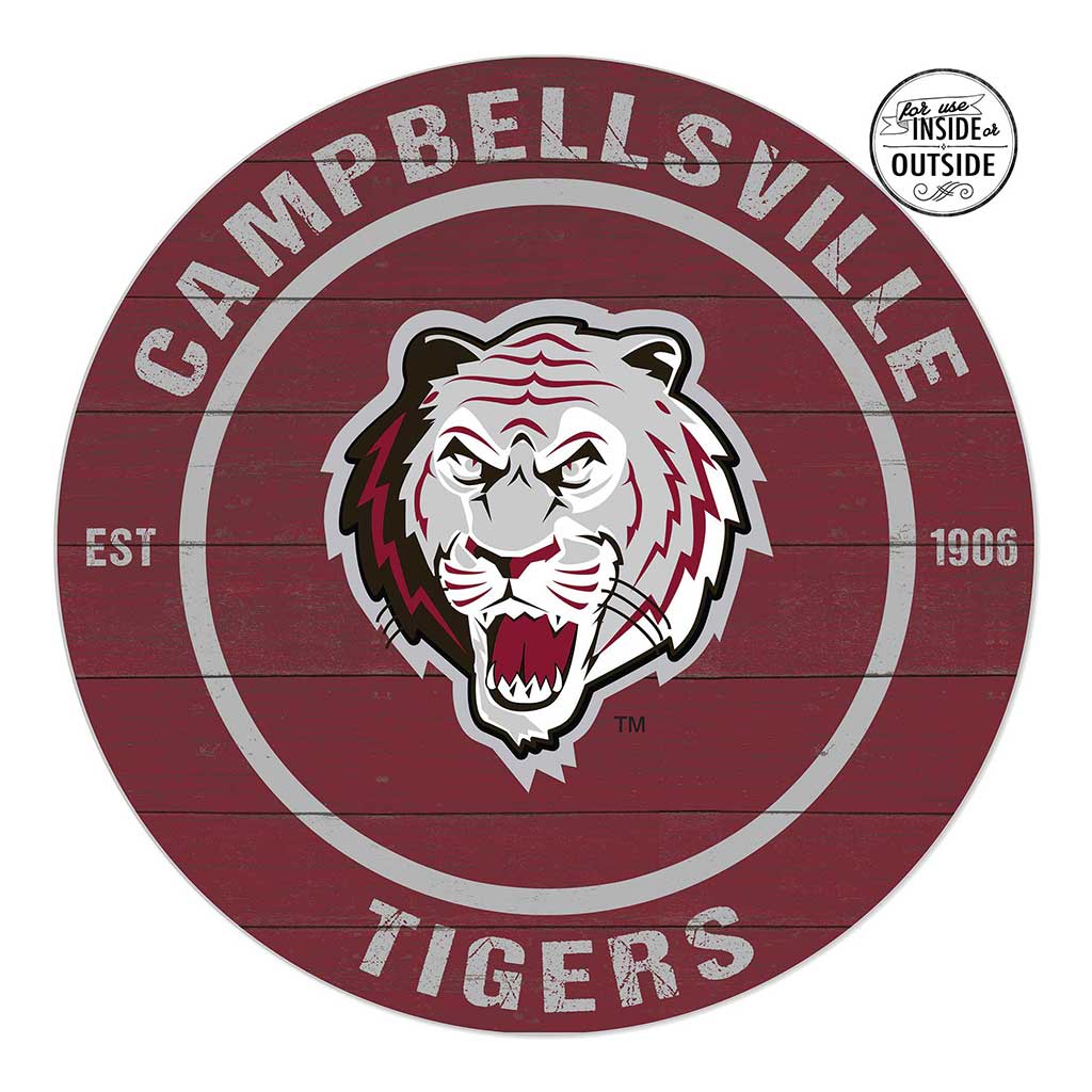 20x20 Indoor Outdoor Colored Circle Campbellsville University Tigers