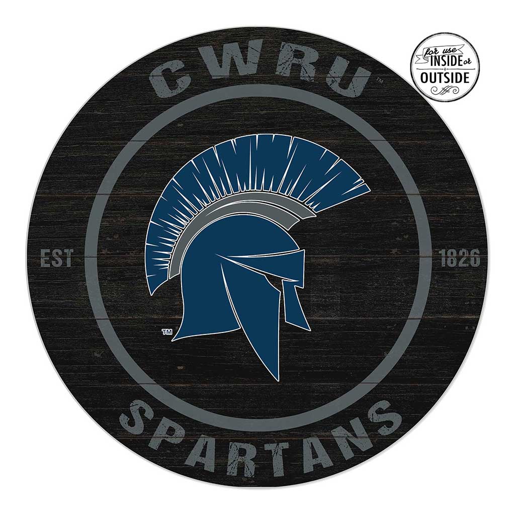 20x20 Indoor Outdoor Colored Circle Case Western Reserve University Spartans