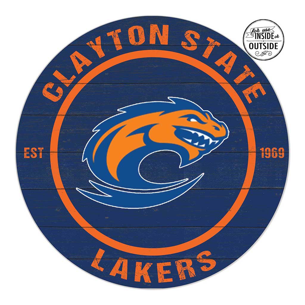 20x20 Indoor Outdoor Colored Circle Clayton State University Lakers