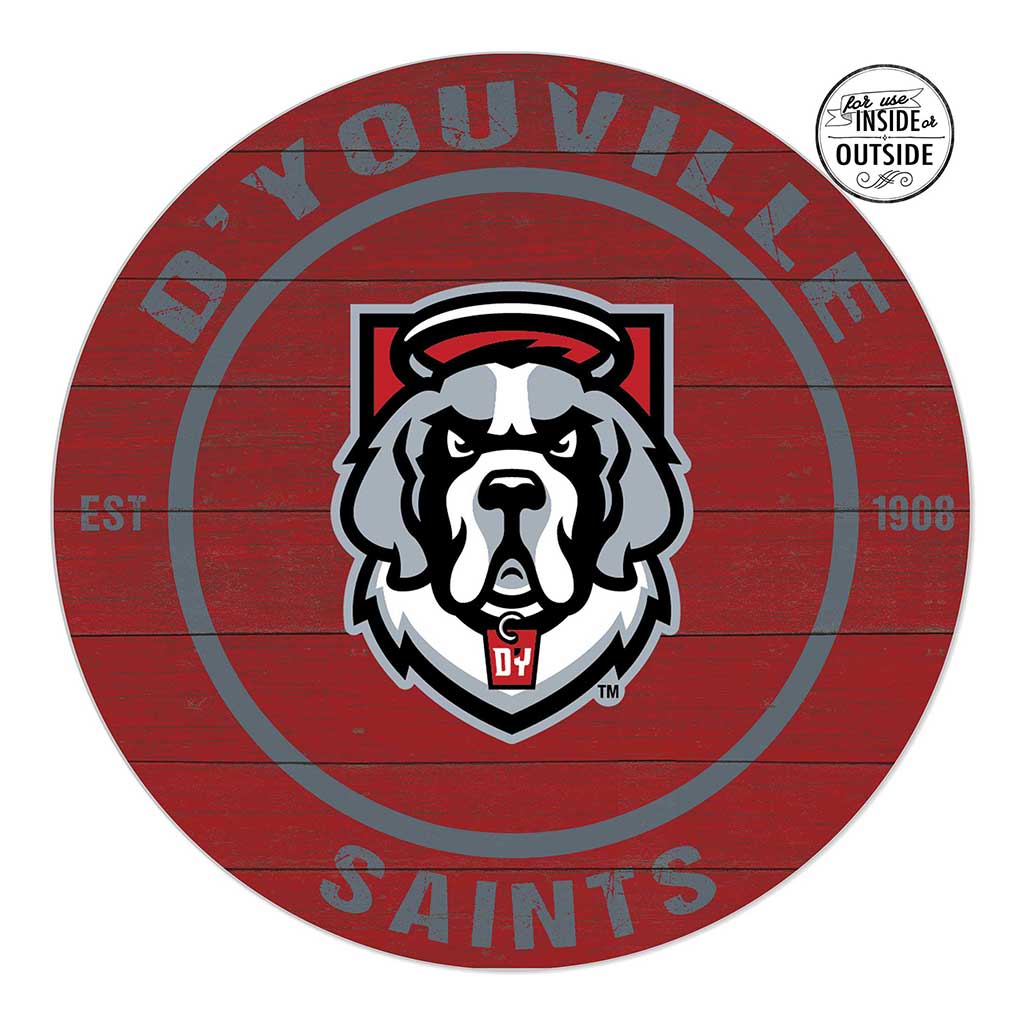 20x20 Indoor Outdoor Colored Circle D'Youville College Spartans