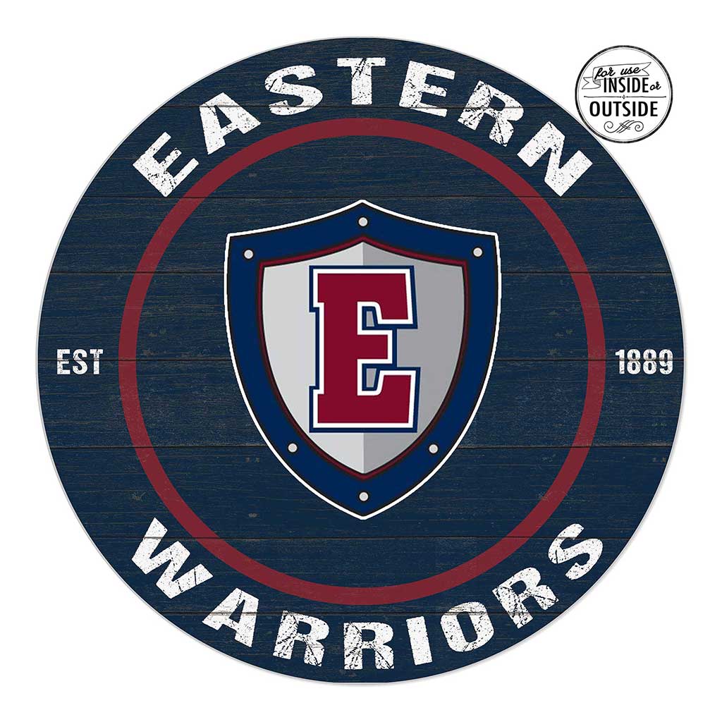 20x20 Indoor Outdoor Colored Circle Eastern Connecticut State University Warriors