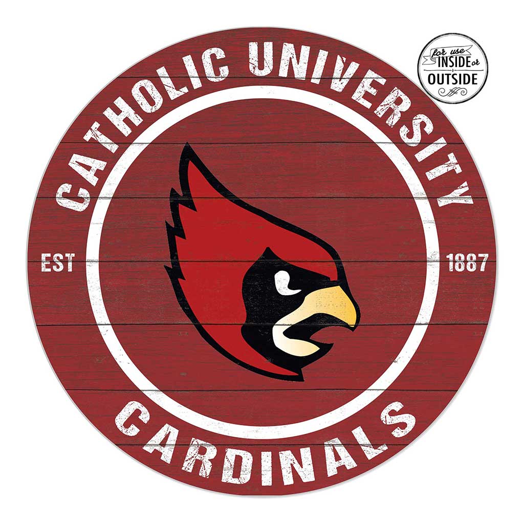 20x20 Indoor Outdoor Colored Circle The Catholic University of America Cardinals