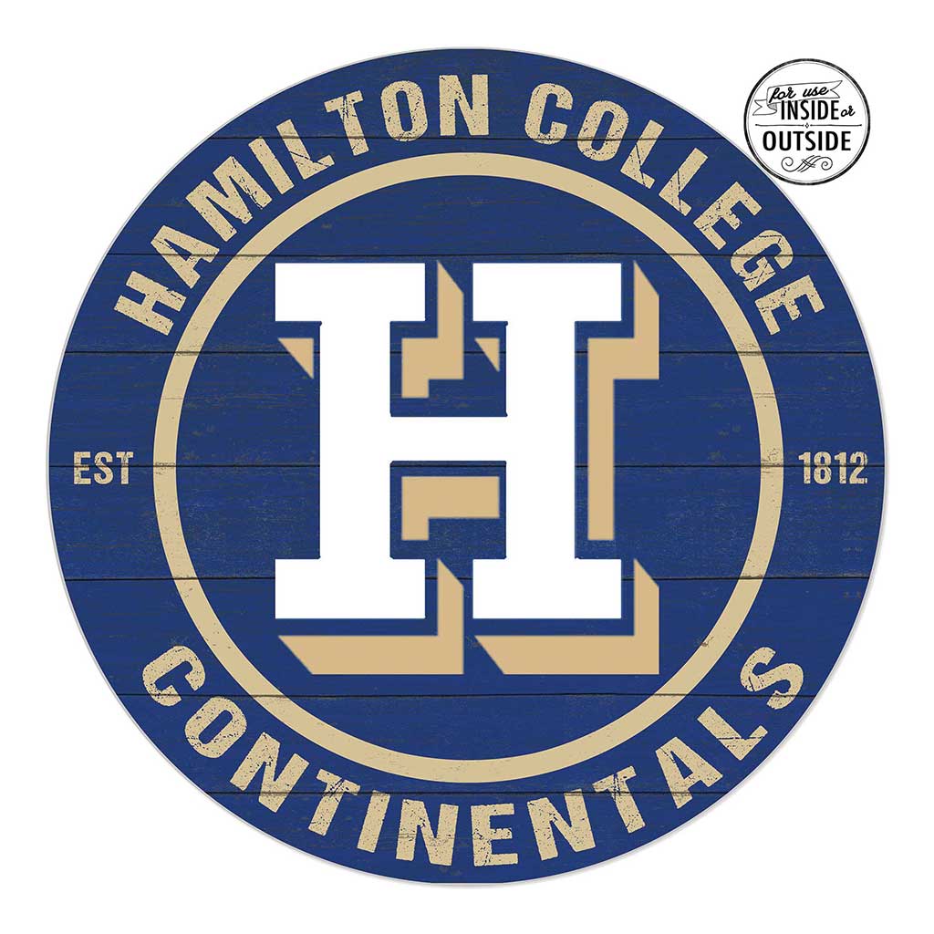 20x20 Indoor Outdoor Colored Circle Hamilton College Continentals