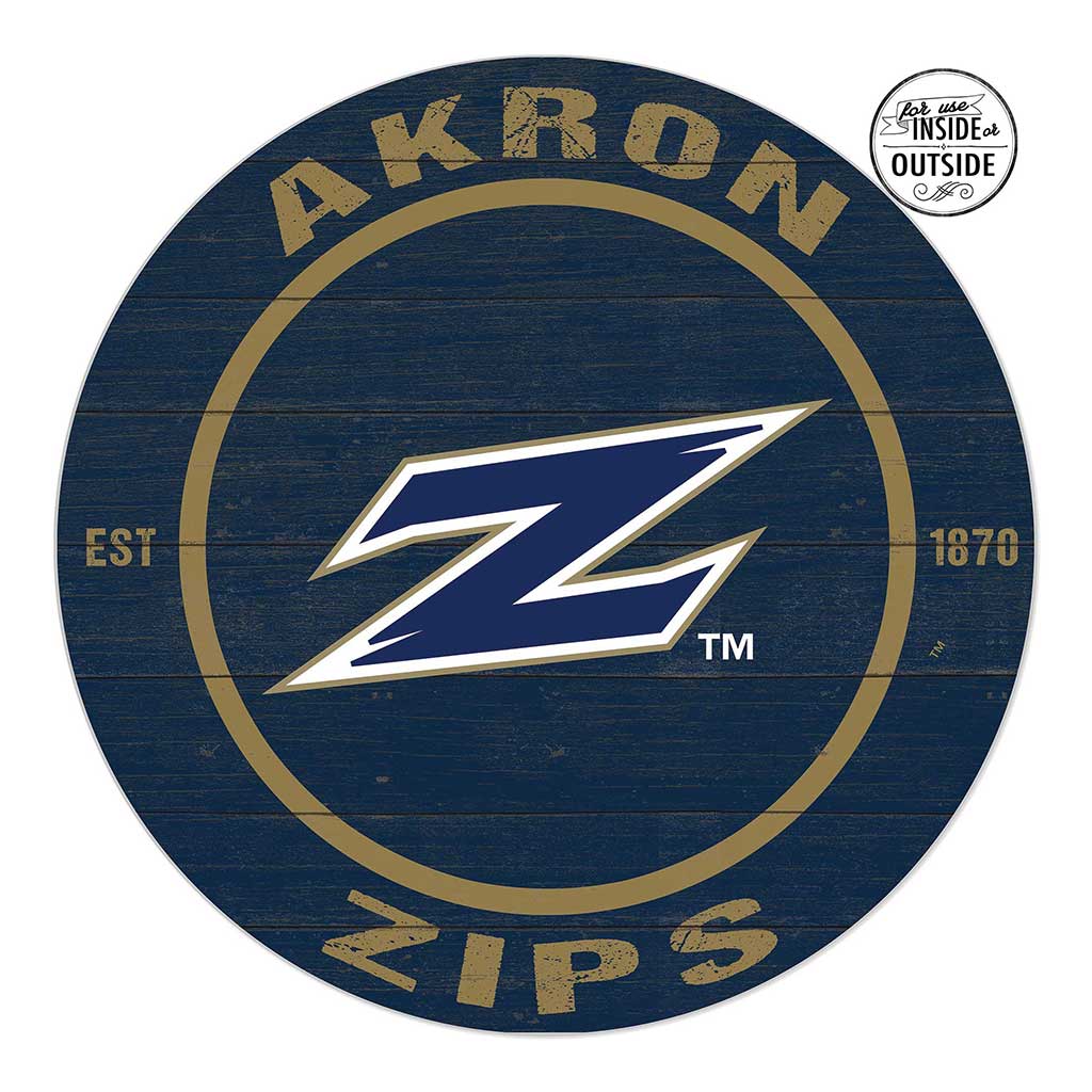20x20 Indoor Outdoor Colored Circle Akron Zips