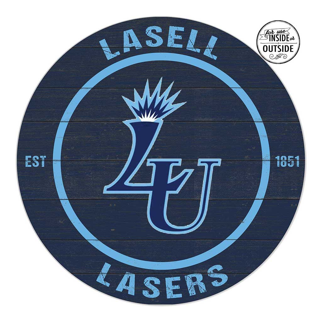 20x20 Indoor Outdoor Colored Circle Lasell College Lasers