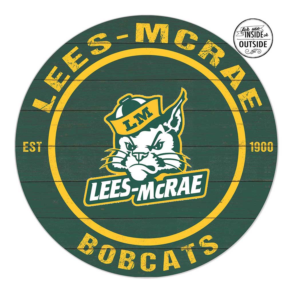 20x20 Indoor Outdoor Colored Circle Lees-McRae College Bobcats