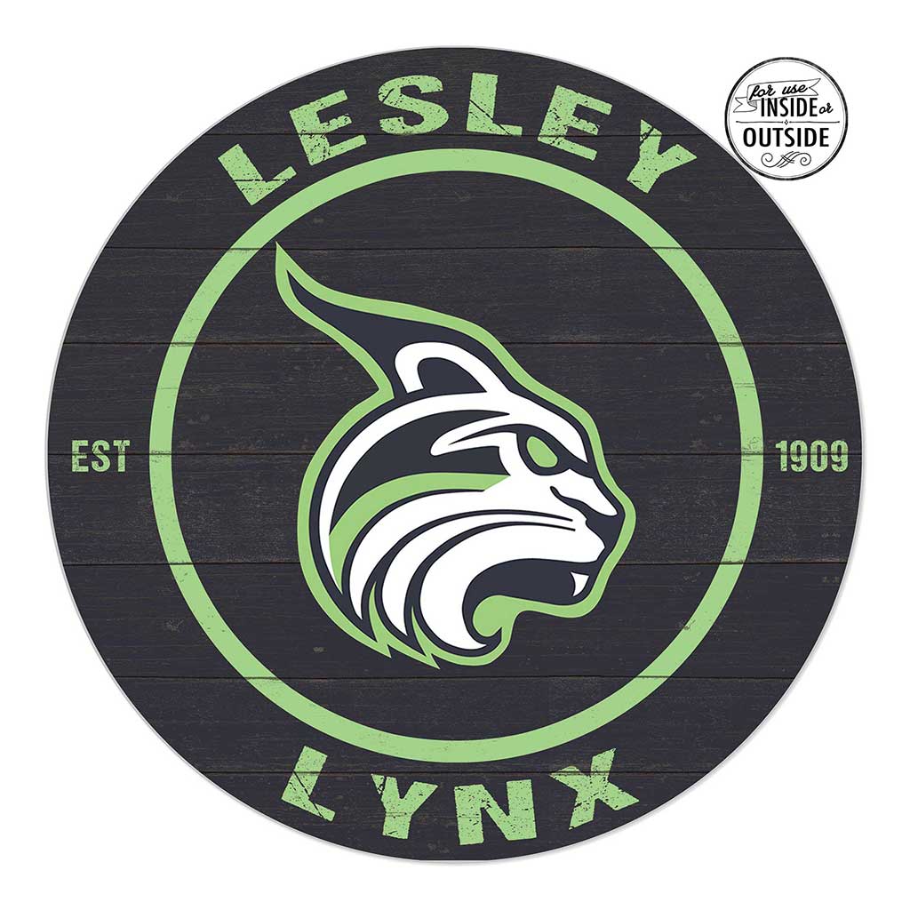 20x20 Indoor Outdoor Colored Circle Lesley University Lynx