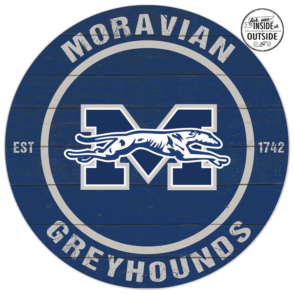 20x20 Indoor Outdoor Colored Circle Moravian College Greyhounds