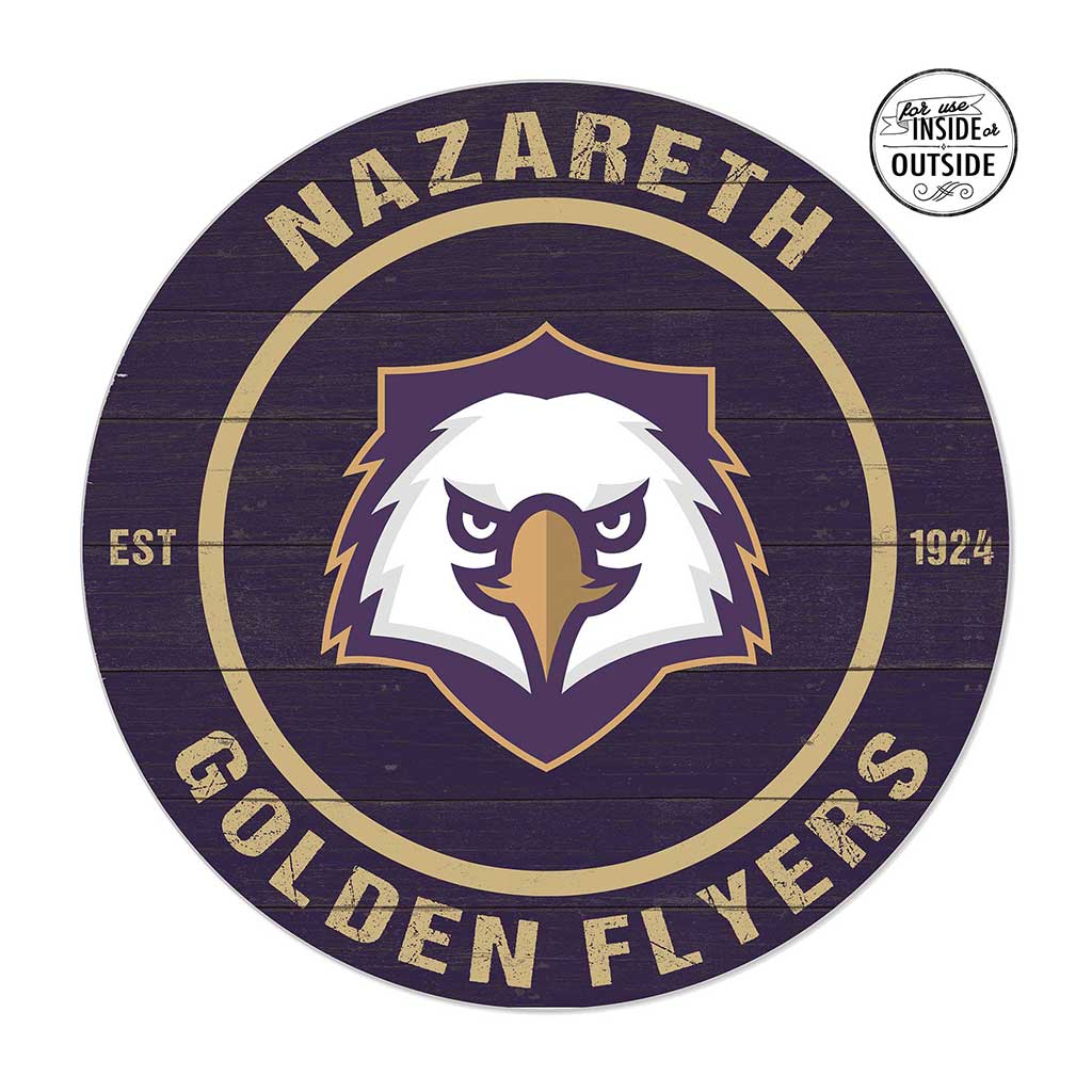 20x20 Indoor Outdoor Colored Circle Nazareth University Goldne Flyers