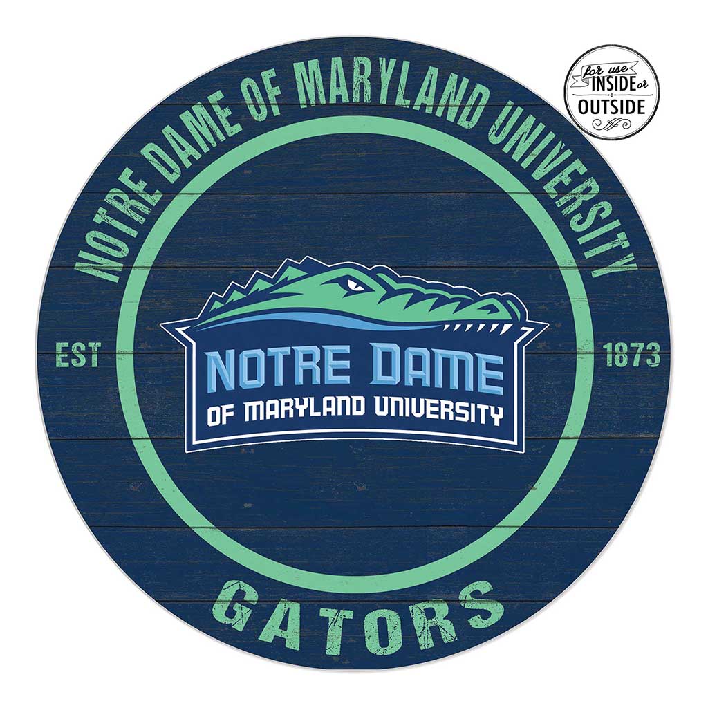 20x20 Indoor Outdoor Colored Circle Notre Dame of Maryland University Gators