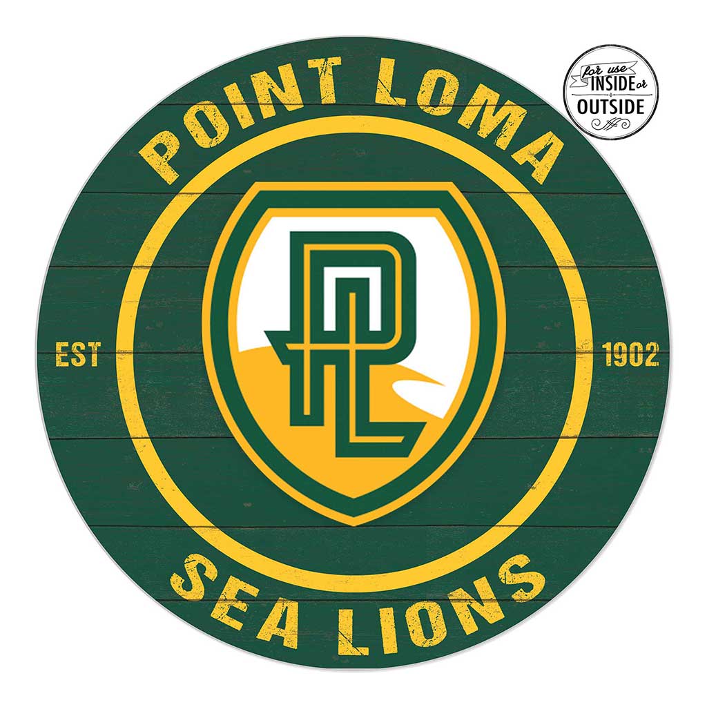 20x20 Indoor Outdoor Colored Circle Point Loma Zarene University Sea Lions