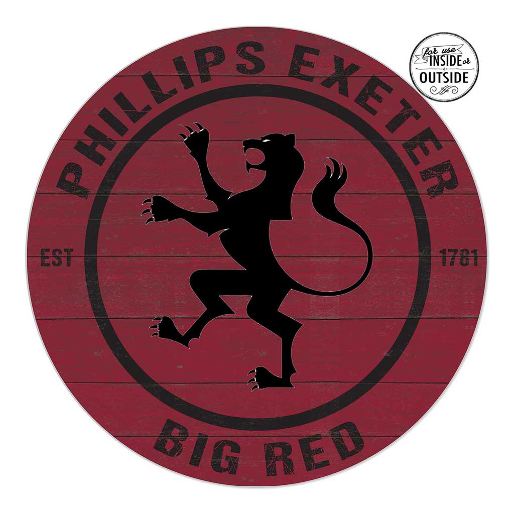 20x20 Indoor Outdoor Colored Circle Phillips Exeter Academy Big Reds