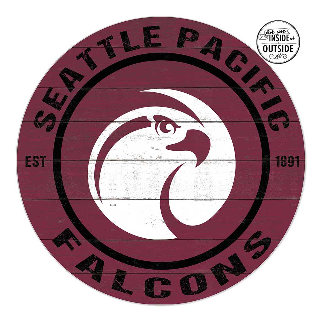 20x20 Indoor Outdoor Colored Circle Seattle Pacific University Falcons