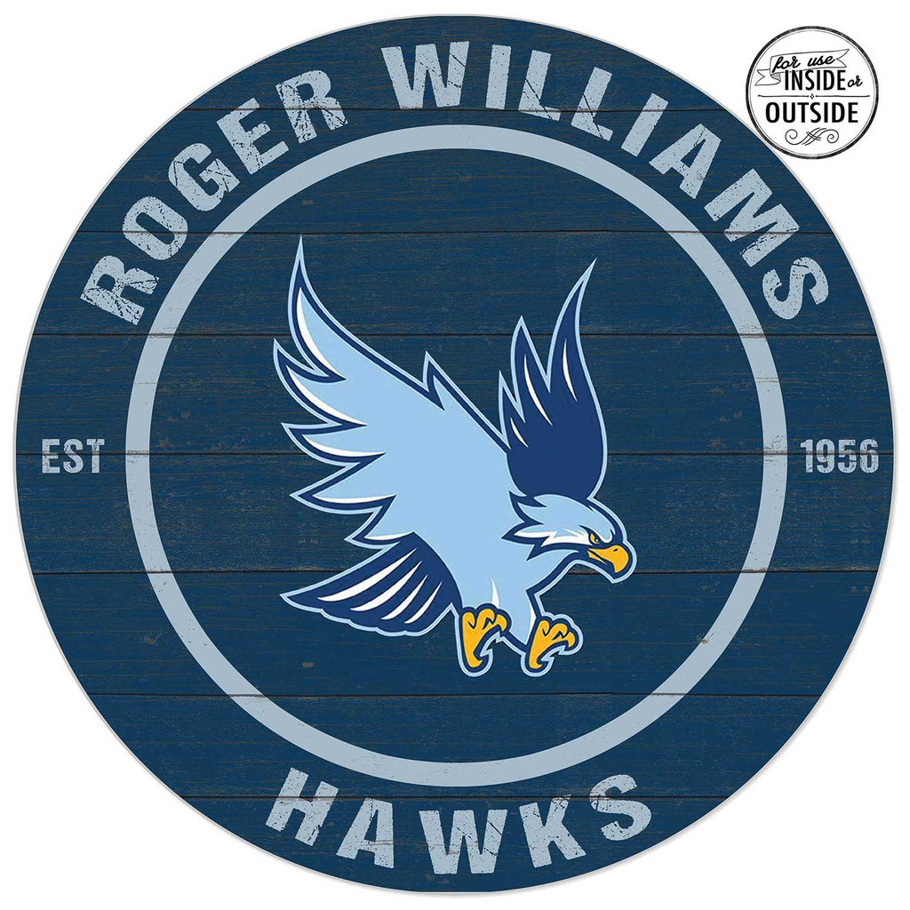 20x20 Indoor Outdoor Colored Circle Roger Williams University Hawks