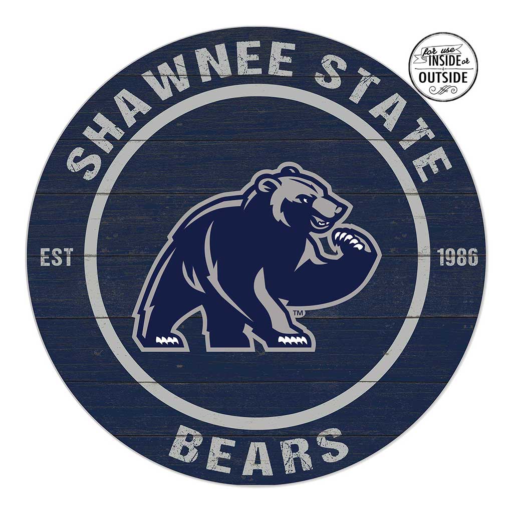 20x20 Indoor Outdoor Colored Circle Shawnee State University Bears