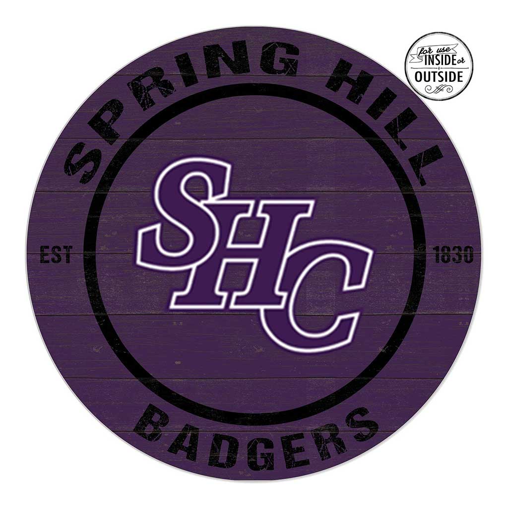 20x20 Indoor Outdoor Colored Circle Spring Hill College Badgers