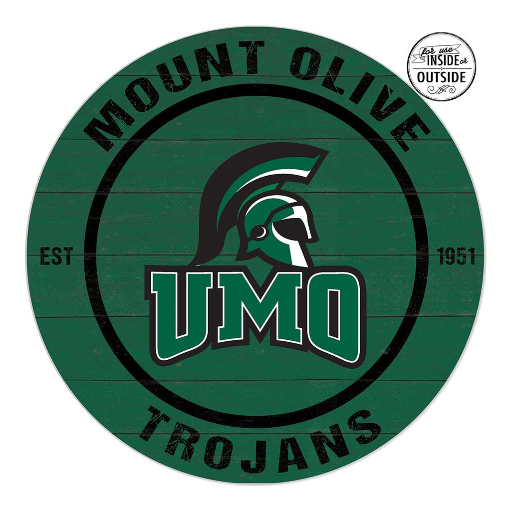 20x20 Indoor Outdoor Colored Circle University of Mount Olive Trojans