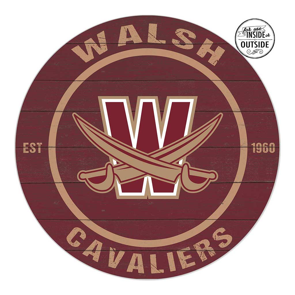 20x20 Indoor Outdoor Colored Circle Walsh University Cavaliers
