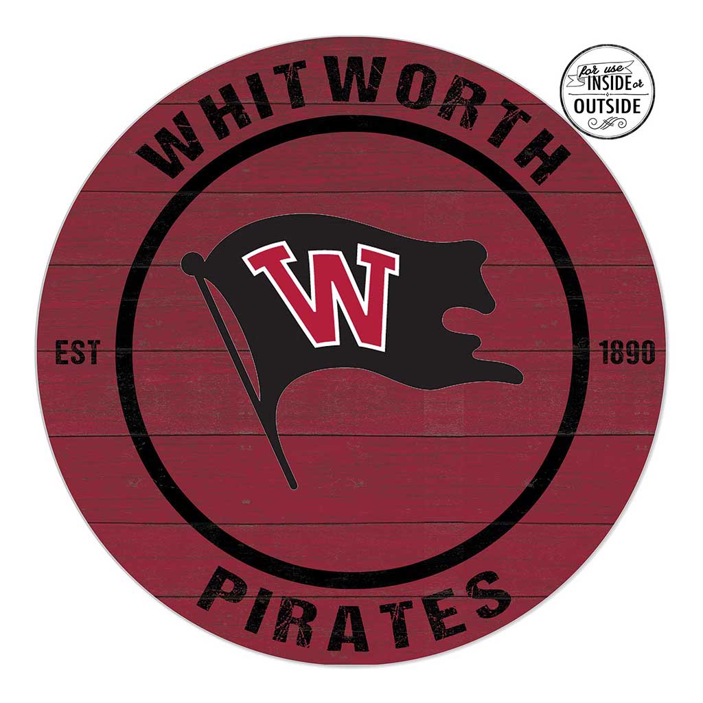 20x20 Indoor Outdoor Colored Circle Whitworth University Pirates