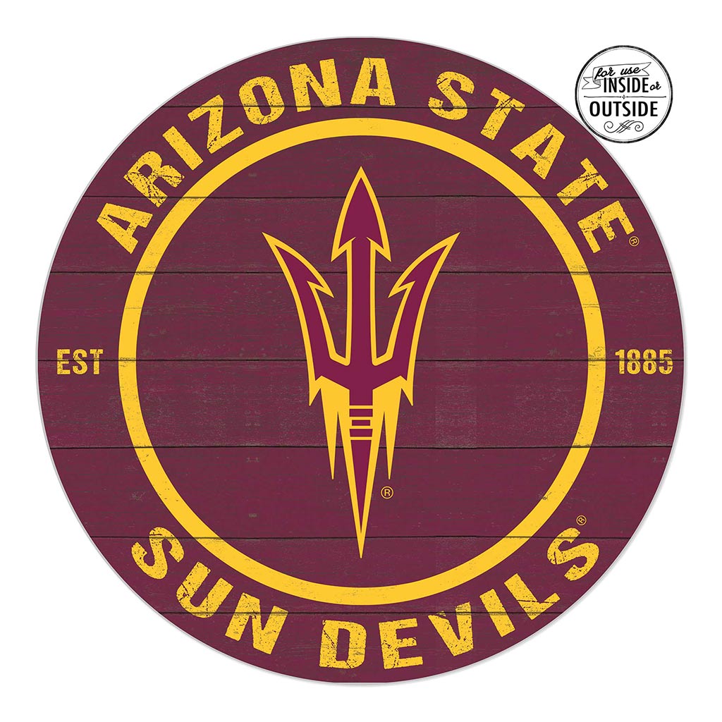 20x20 Indoor Outdoor Colored Circle Arizona State Sun Devils