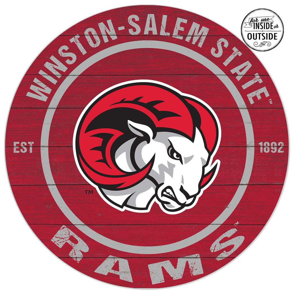 20x20 Indoor Outdoor Colored Circle Winston-Salem State Rams