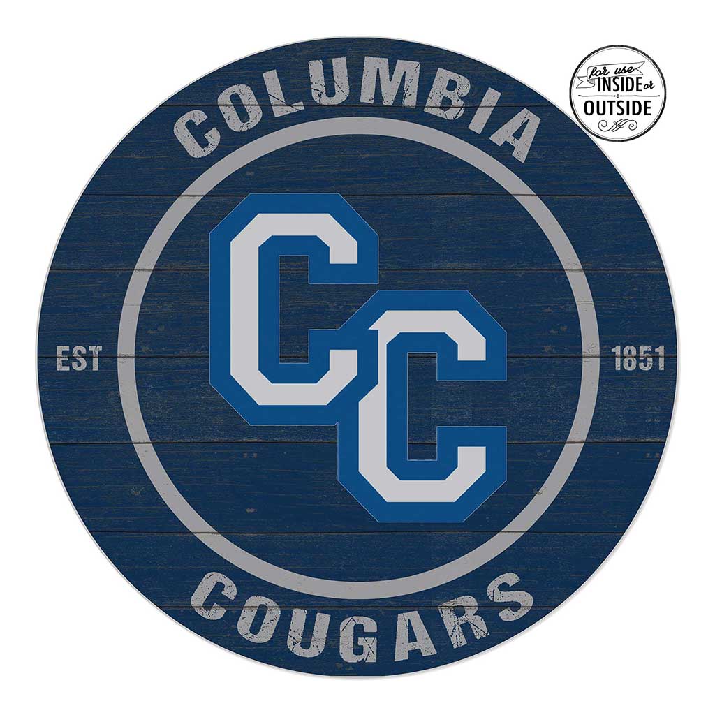 20x20 Indoor Outdoor Colored Circle Columbia College Lions