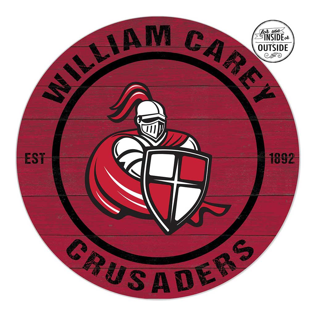 20x20 Indoor Outdoor Colored Circle William Carey University Crusaders