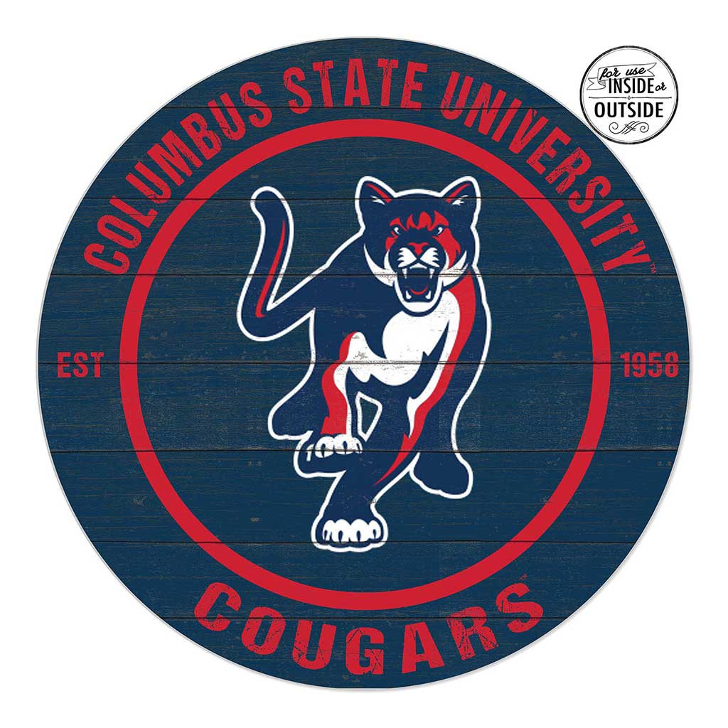 20x20 Indoor Outdoor Colored Circle Columbus State University Cougars