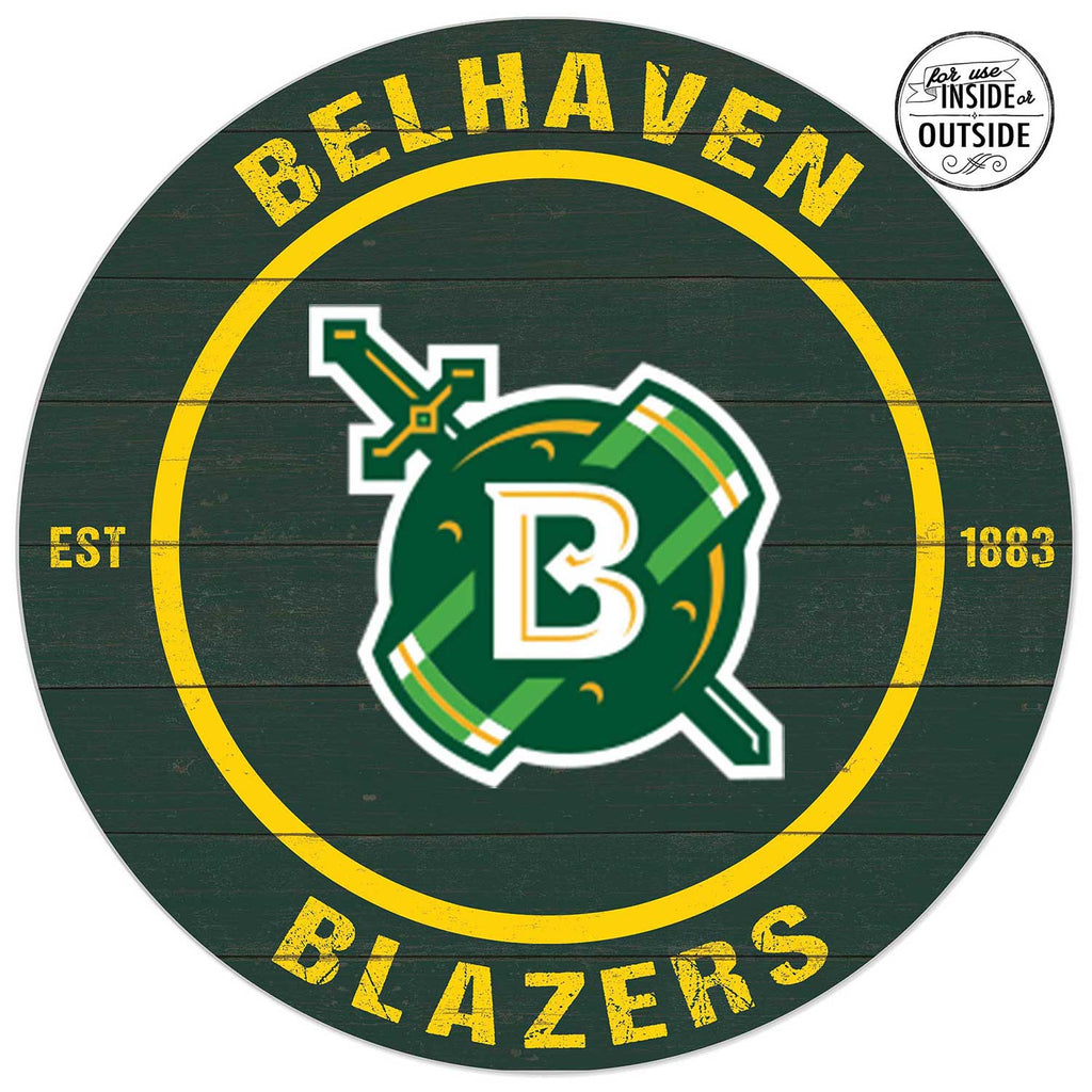 20x20 Indoor Outdoor Colored Circle Belhaven University Blazers