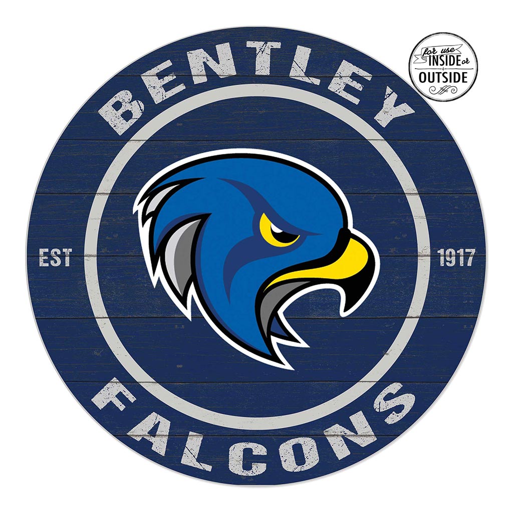 20x20 Indoor Outdoor Colored Circle Bentley University Falcons