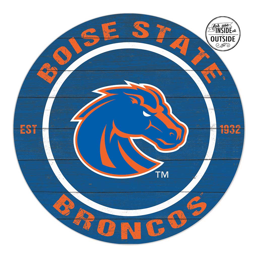 20x20 Indoor Outdoor Colored Circle Boise State Broncos