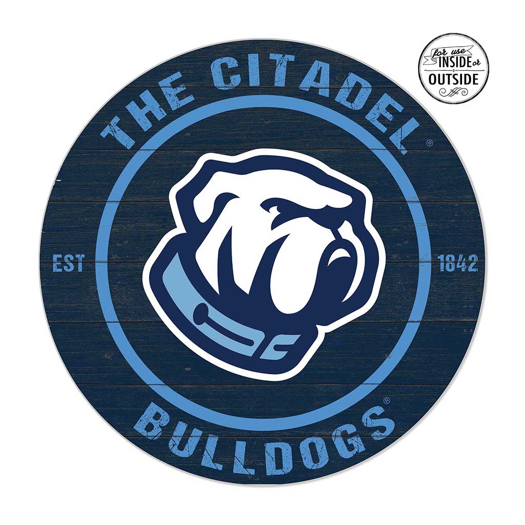 20x20 Indoor Outdoor Colored Circle Citadel Bulldogs
