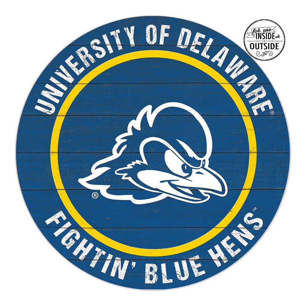 20x20 Indoor Outdoor Colored Circle Delaware Fightin Blue Hens
