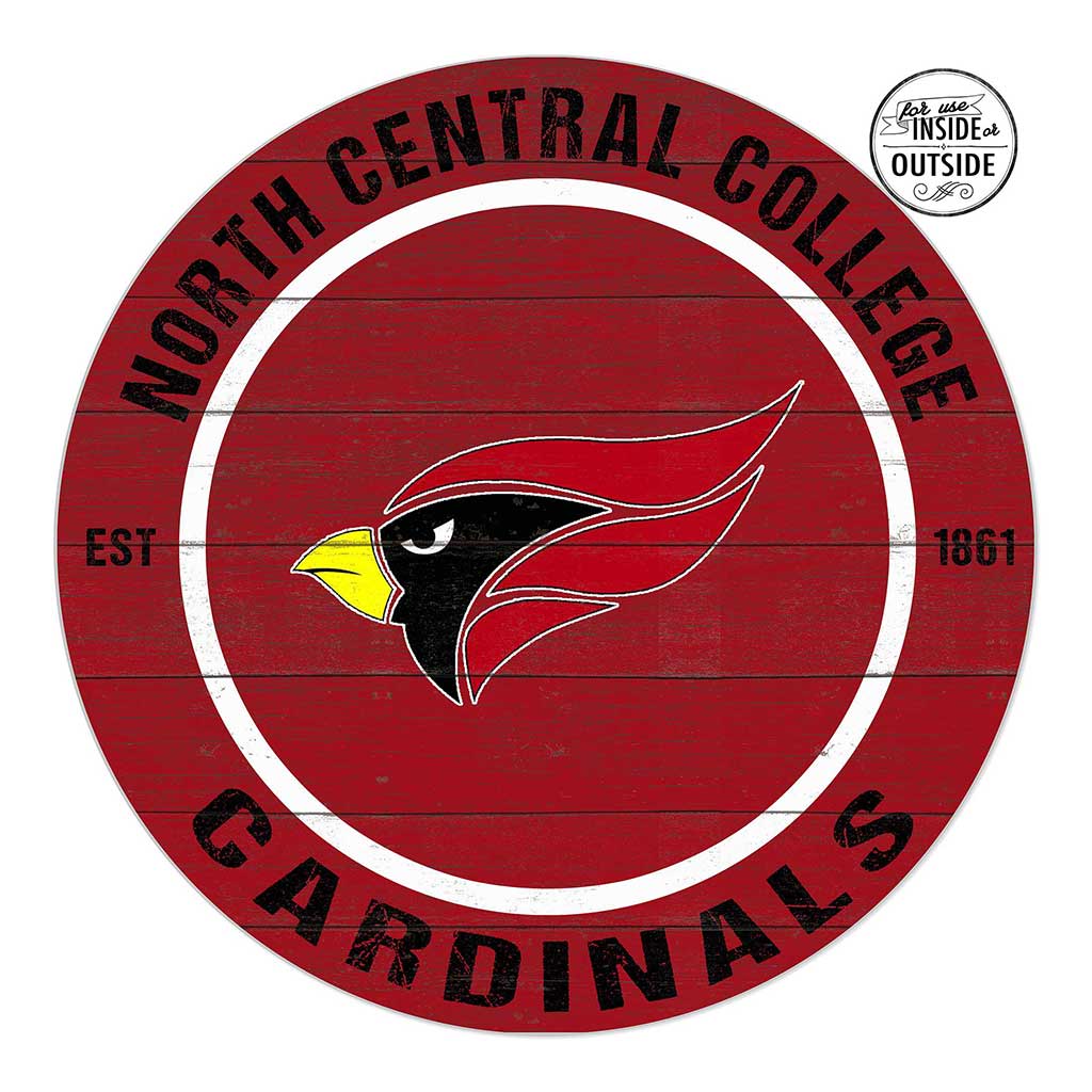 20x20 Indoor Outdoor Colored Circle North Central College Cardinals