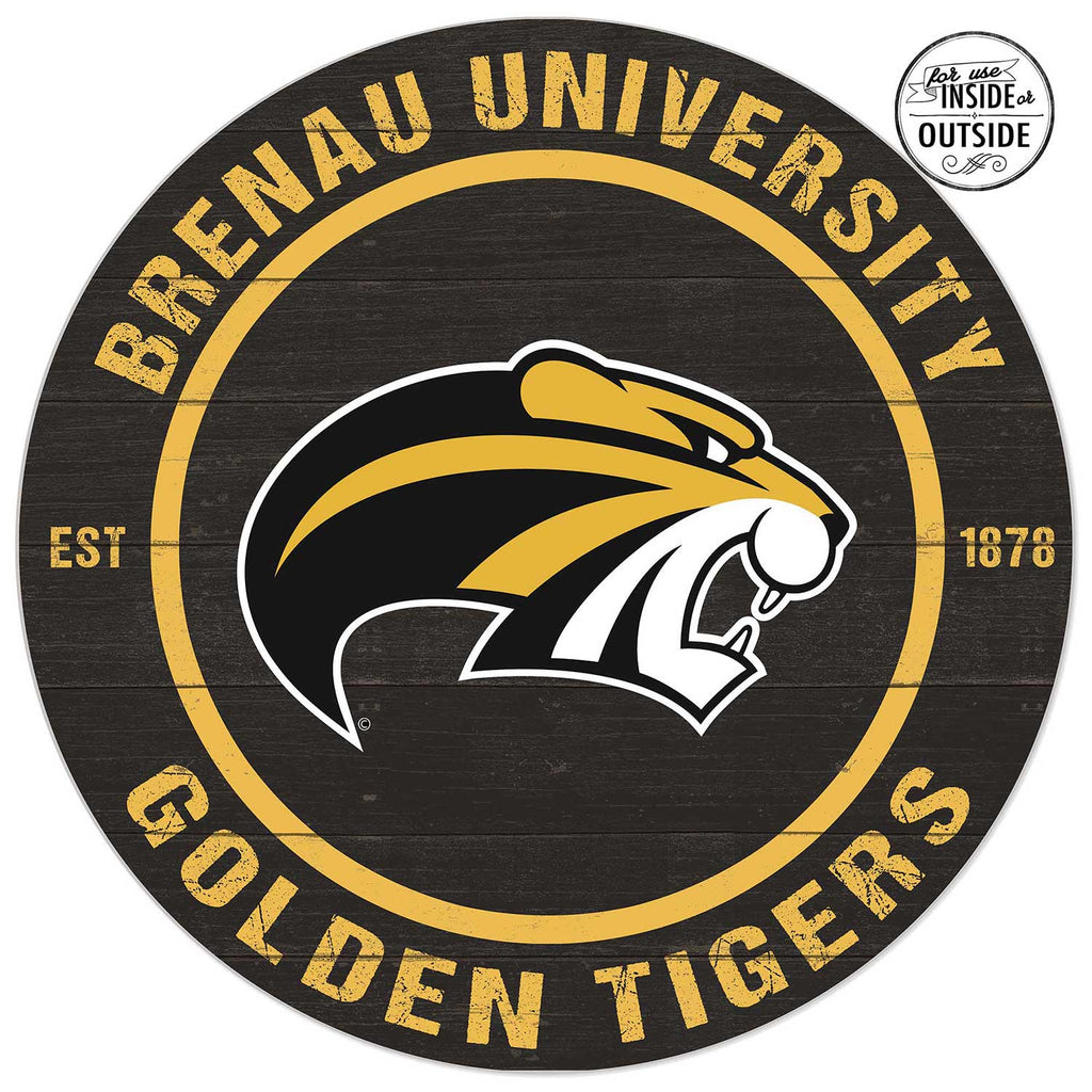 20x20 Indoor Outdoor Colored Circle Brenau University Golden Tigers